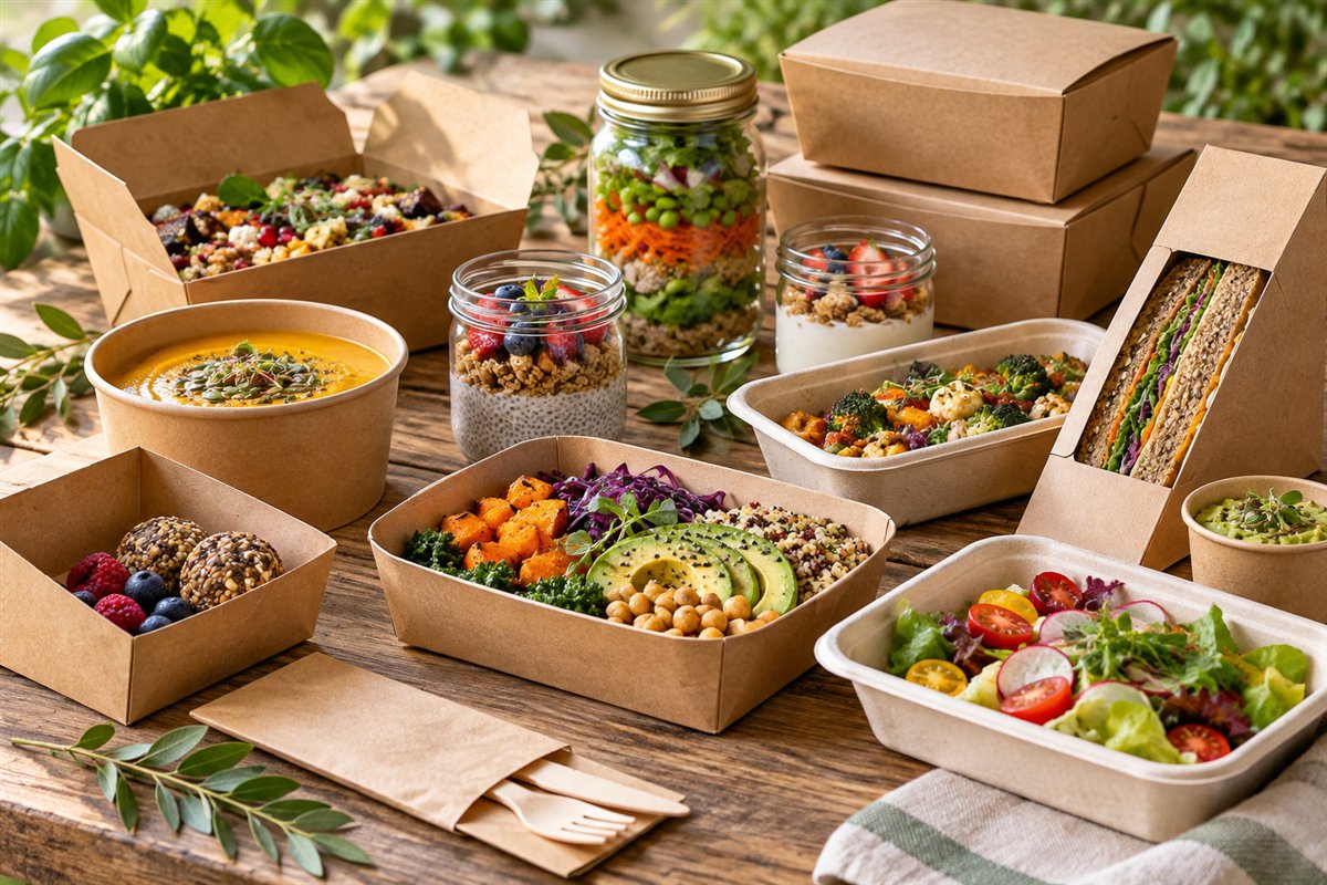Prepared foods in sustainable packaging